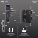 odrej Mortise Lock I Mortise Door Handle Lock for Main & Internal - Image 2
